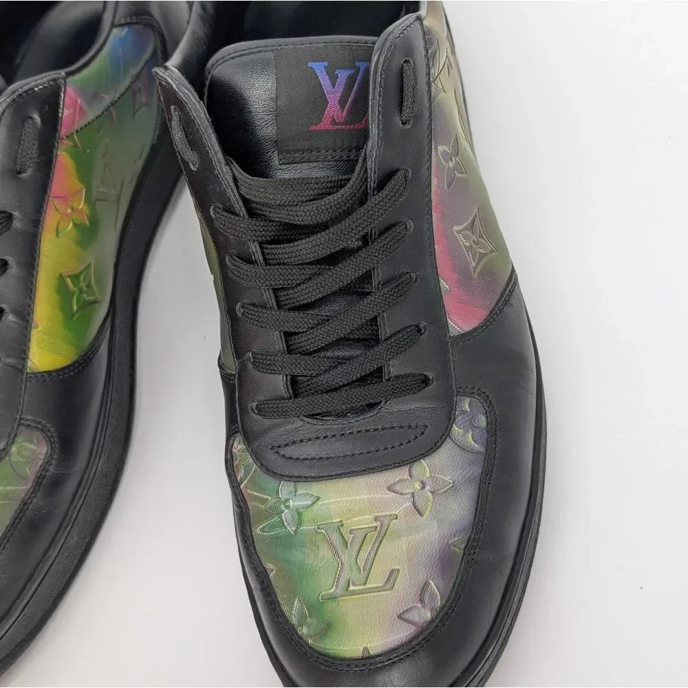 Louis Vuitton Men's Black and Multicolor Sneakers - Picture 4 of 8